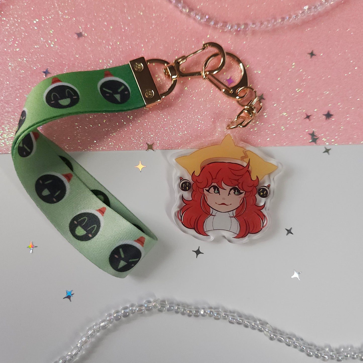 Valentine Sister GGST Lanyard Keychain
