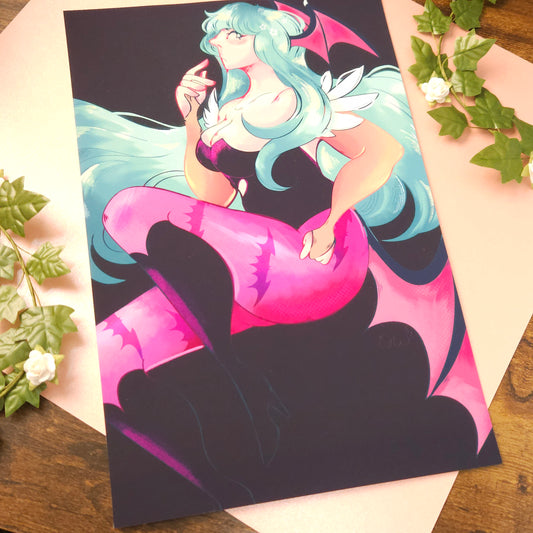 Morrigan Darkstalkers Print