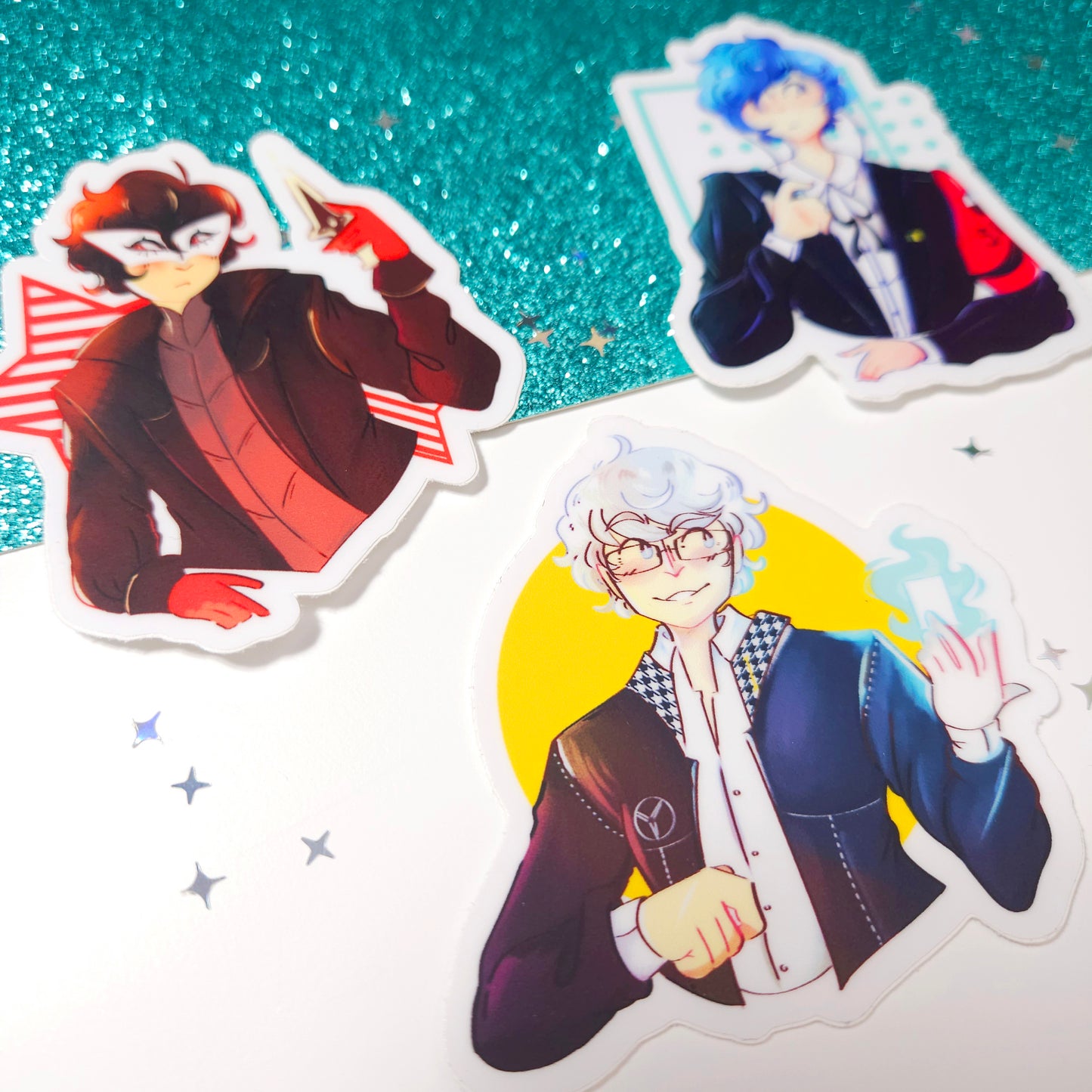 Persona 3-5 Protagonist Vinyl Sticker