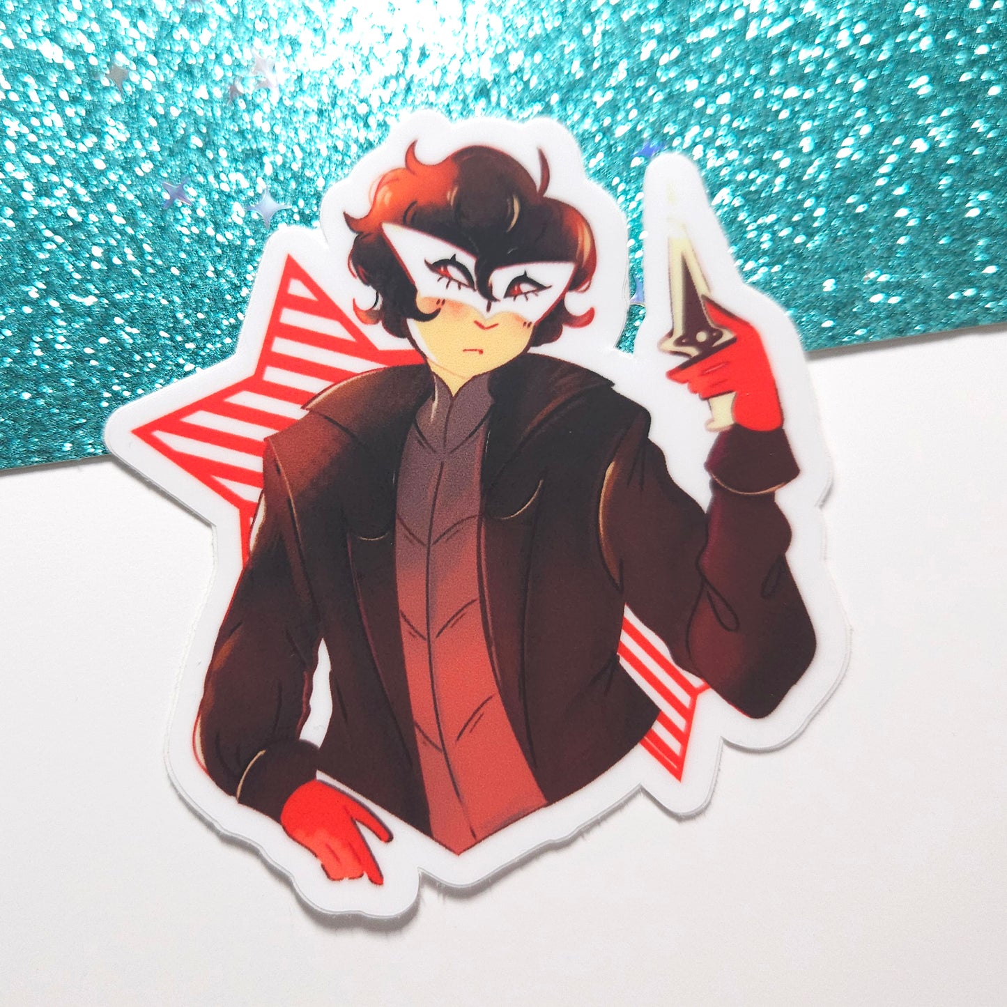 Persona 3-5 Protagonist Vinyl Sticker