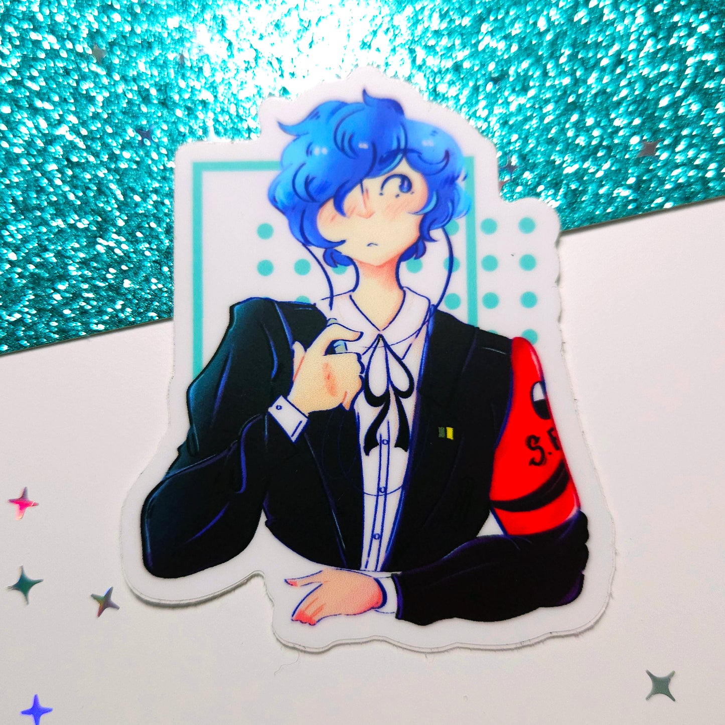 Persona 3-5 Protagonist Vinyl Sticker