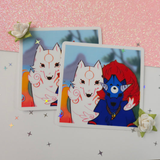 Jotchua Ammy and Oki Sticker