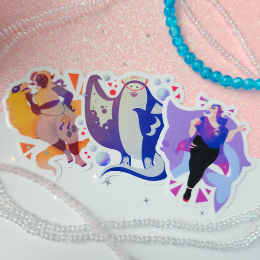 Deep Cut Vinyl Stickers