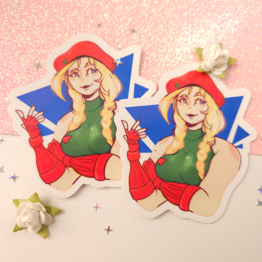 Cammy SF Vinyl Sticker