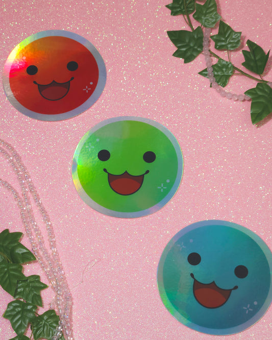 Taiko Smile Holographic Sticker!