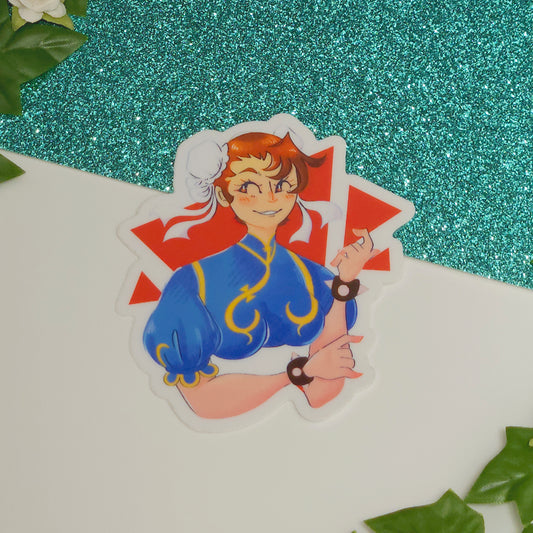 Chun-Li SF2 Vinyl Sticker