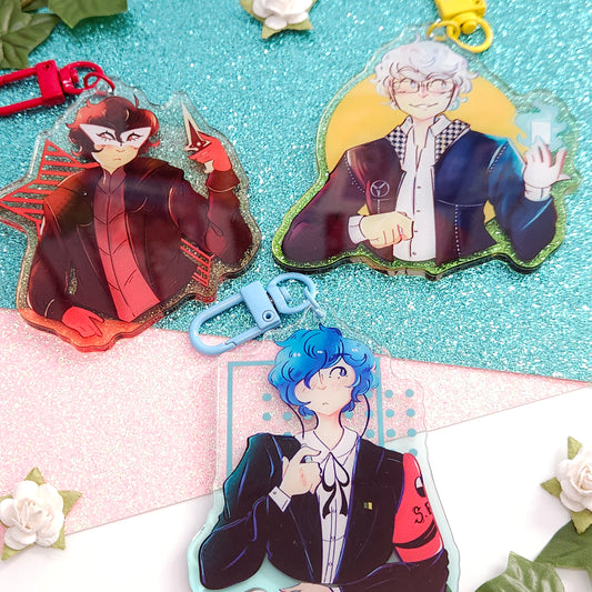 Persona 3-5 Protagonist Charms