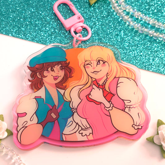 Lili and Asuka TK8 Charm